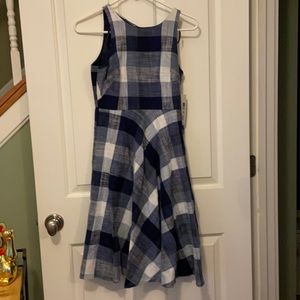 NWT Eliza J Plaid Swing Dress